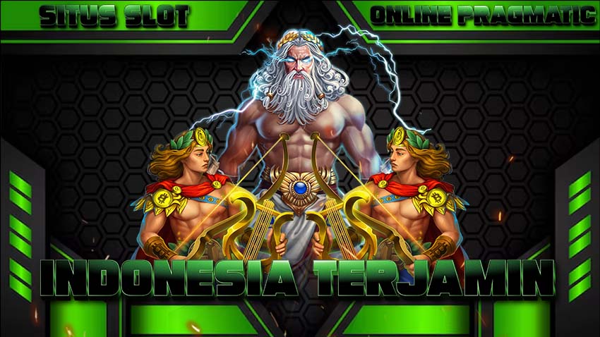 a video game poster of a man with a beard and two men playing harps